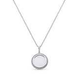 Engravable Gold Charm Pendant