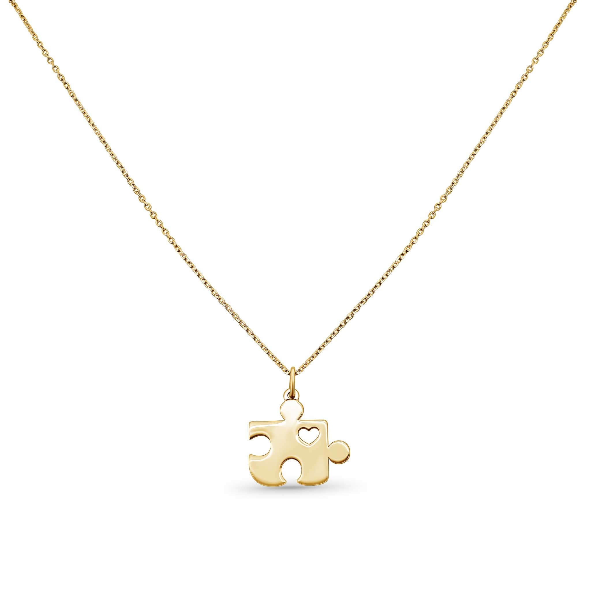 Gold Puzzle Pendant