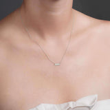 Small Horizontal Gold Bar Necklace