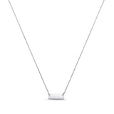 Small Horizontal Gold Bar Necklace