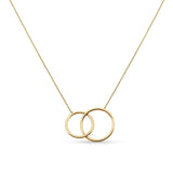 Interlocking Gold Circles Necklace