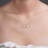Interlocking Gold Circles Necklace