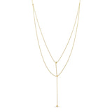 Layered Gold Dangle Necklace