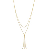 Adjustable Layered Multi Strand Dangle Necklace