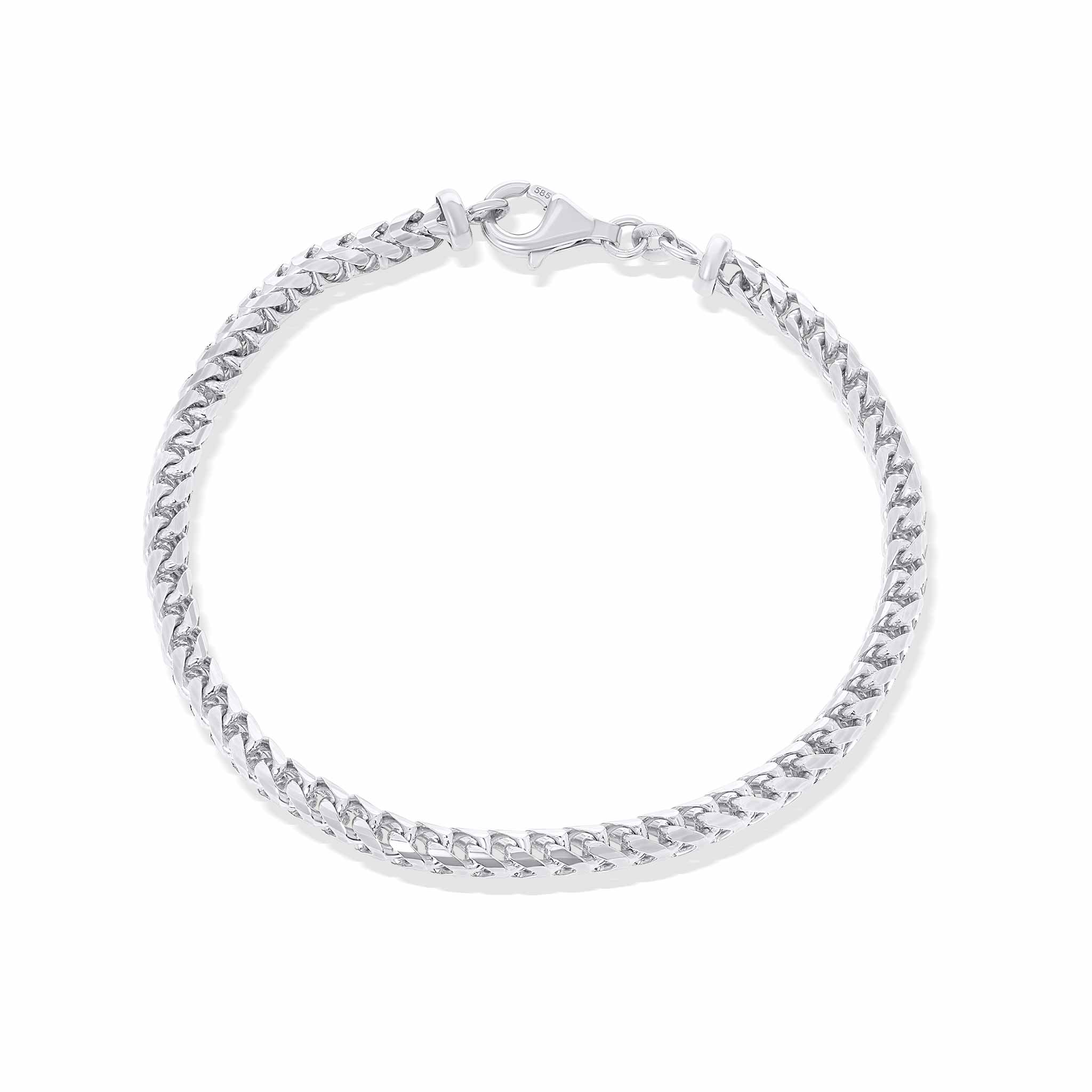 Men's Diamond Cut Franco Gold Bracelet