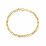 Men's Diamond Cut Franco Gold Bracelet