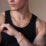 Men's Diamond Cut Franco Gold Chain