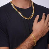 Men's Figaro Yellow Gold Chain