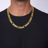 Men's Figaro Yellow Gold Chain