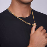 Men's Figaro Yellow Gold Chain