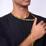 Men's Figaro Yellow Gold Chain