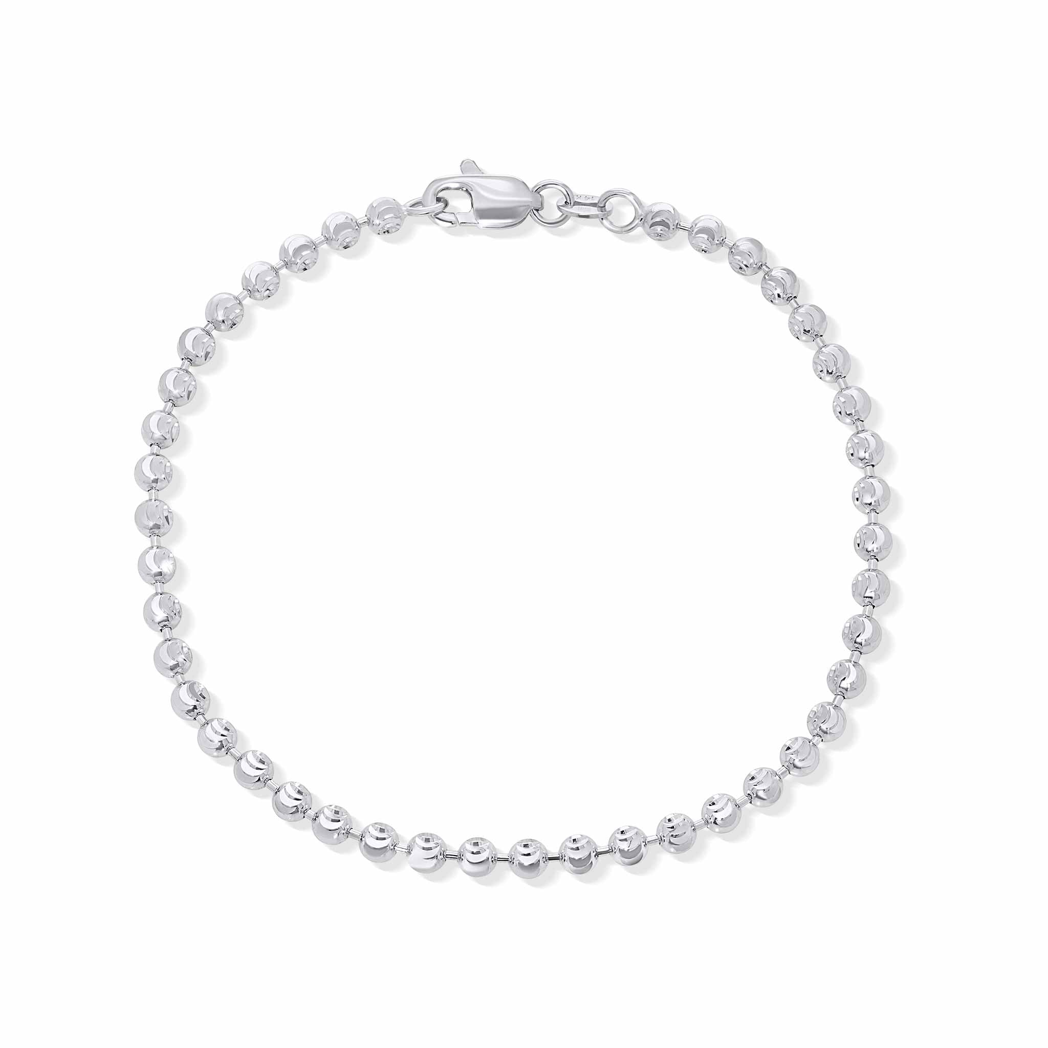 Moon Cut Gold Bead Bracelet