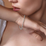 Moon Cut Gold Bead Bracelet