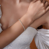 Moon Cut Gold Bead Bracelet