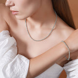 Moon Cut Gold Bead Bracelet