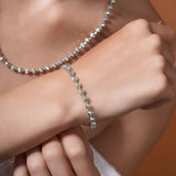 Moon Cut Gold Bead Bracelet