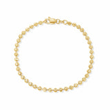 Moon Cut Gold Bead Bracelet