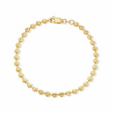 Moon Cut Gold Bead Bracelet