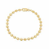 Moon Cut Gold Bead Bracelet