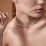 Moon Cut Gold Bead Chain