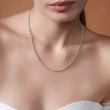 Moon Cut Gold Bead Chain
