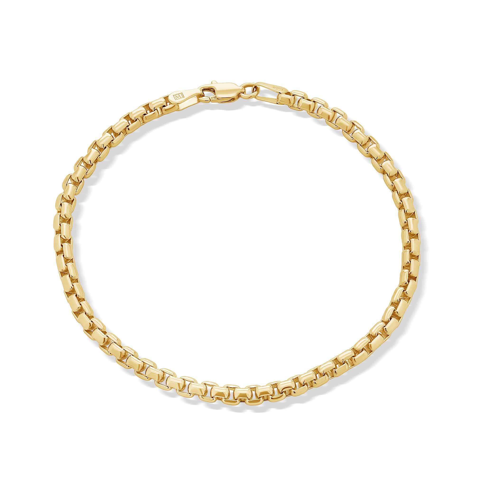 Round Box Chain Bracelet