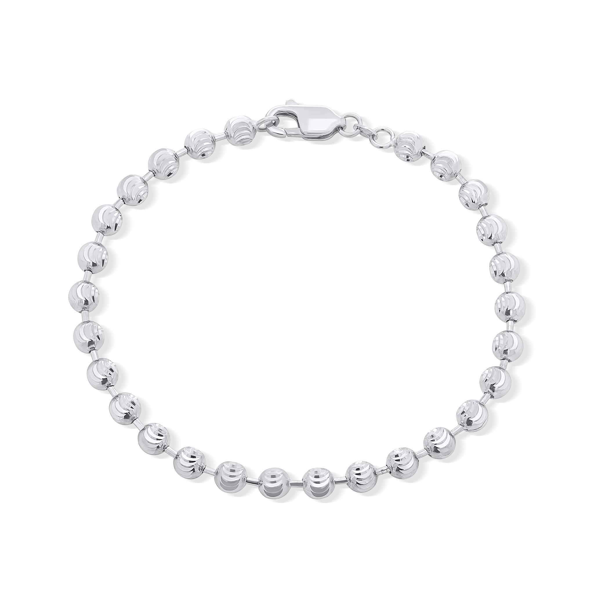 Men's Moon Cut Beat Gold Bracelet