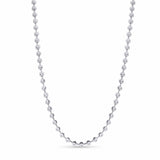 Men's Moon Cut Bead Gold Chain