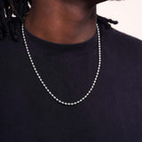 Men's High Polish Gold Bead Chain