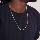 Men's High Polish Gold Bead Chain