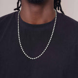 Men's High Polish Gold Bead Chain