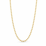 Men's High Polish Gold Bead Chain