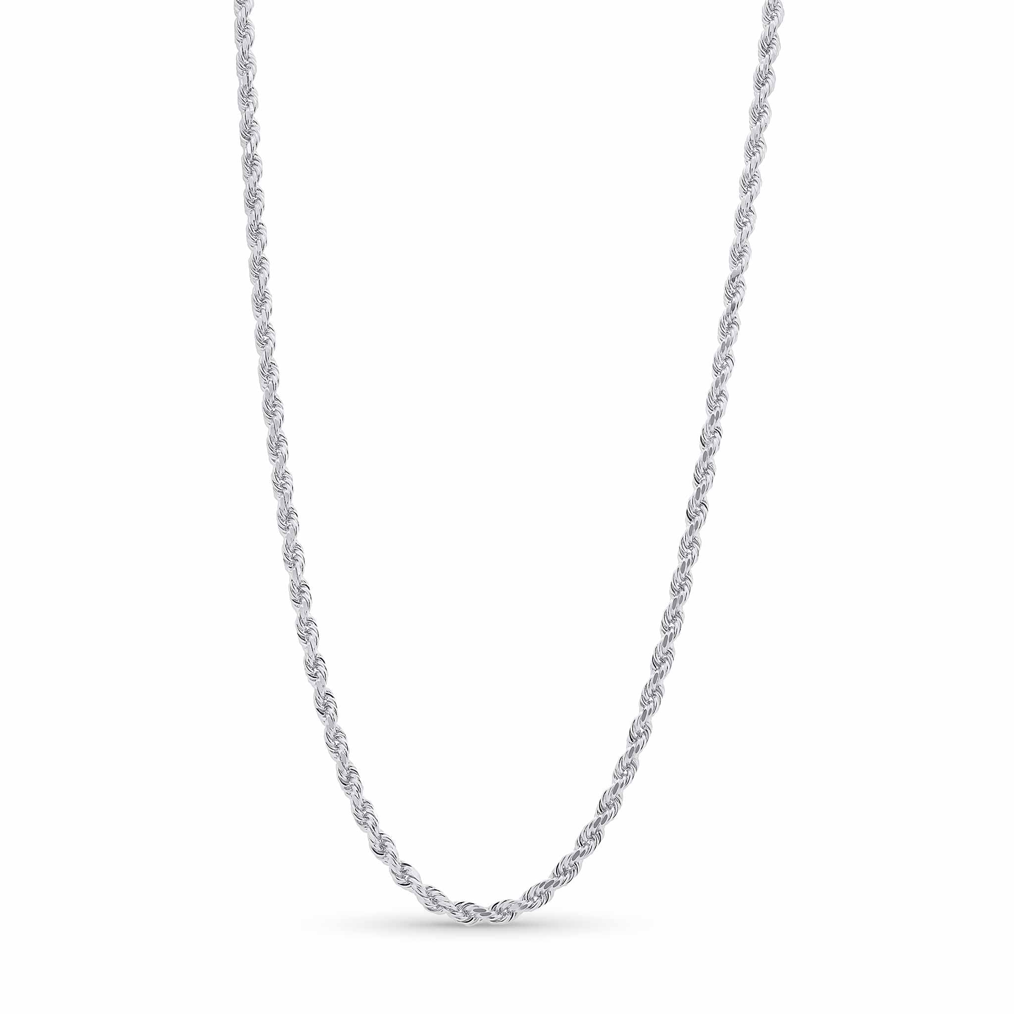 Men's Diamond Cut Rope Gold Chain