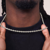 Men's Diamond Cut Rope Gold Chain