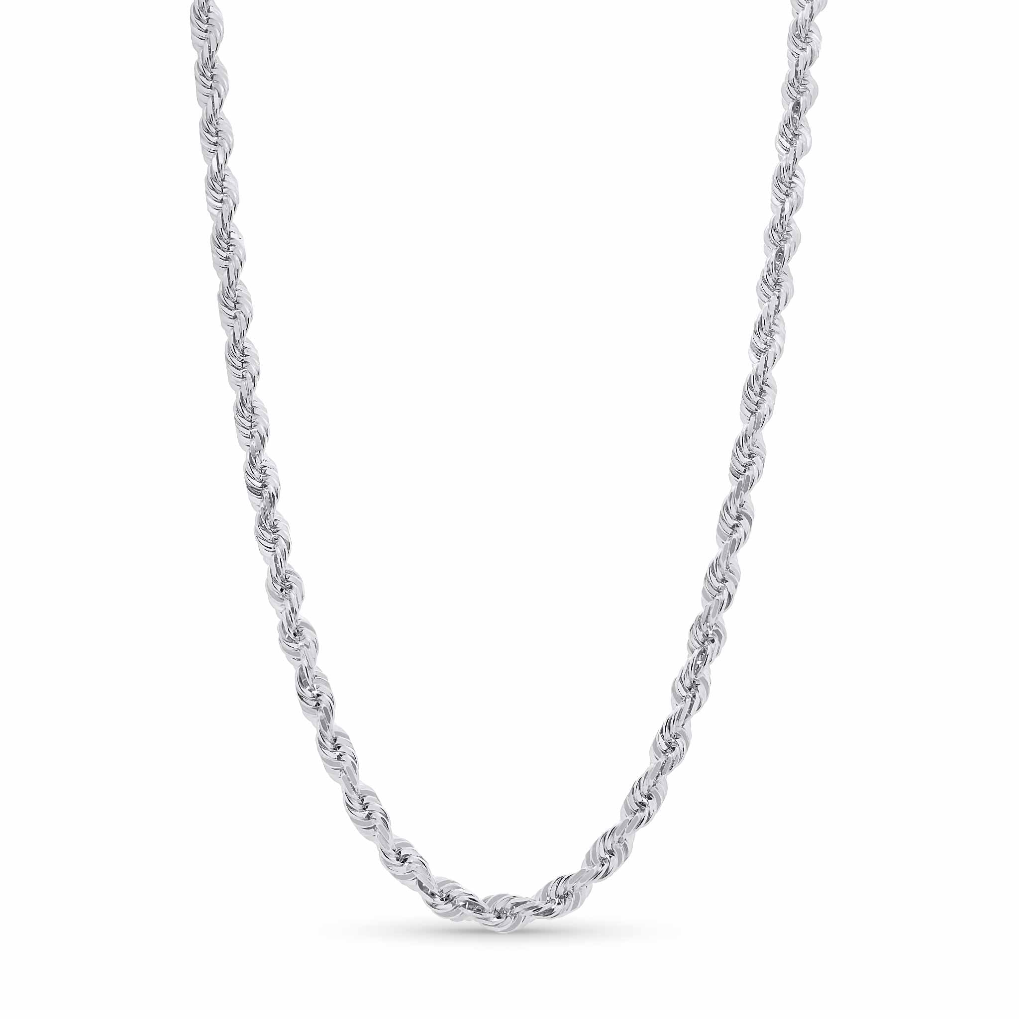 Men's Diamond Cut Rope Gold Chain