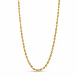 Men's Diamond Cut Rope Gold Chain