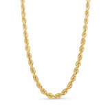 Men's Diamond Cut Rope Gold Chain