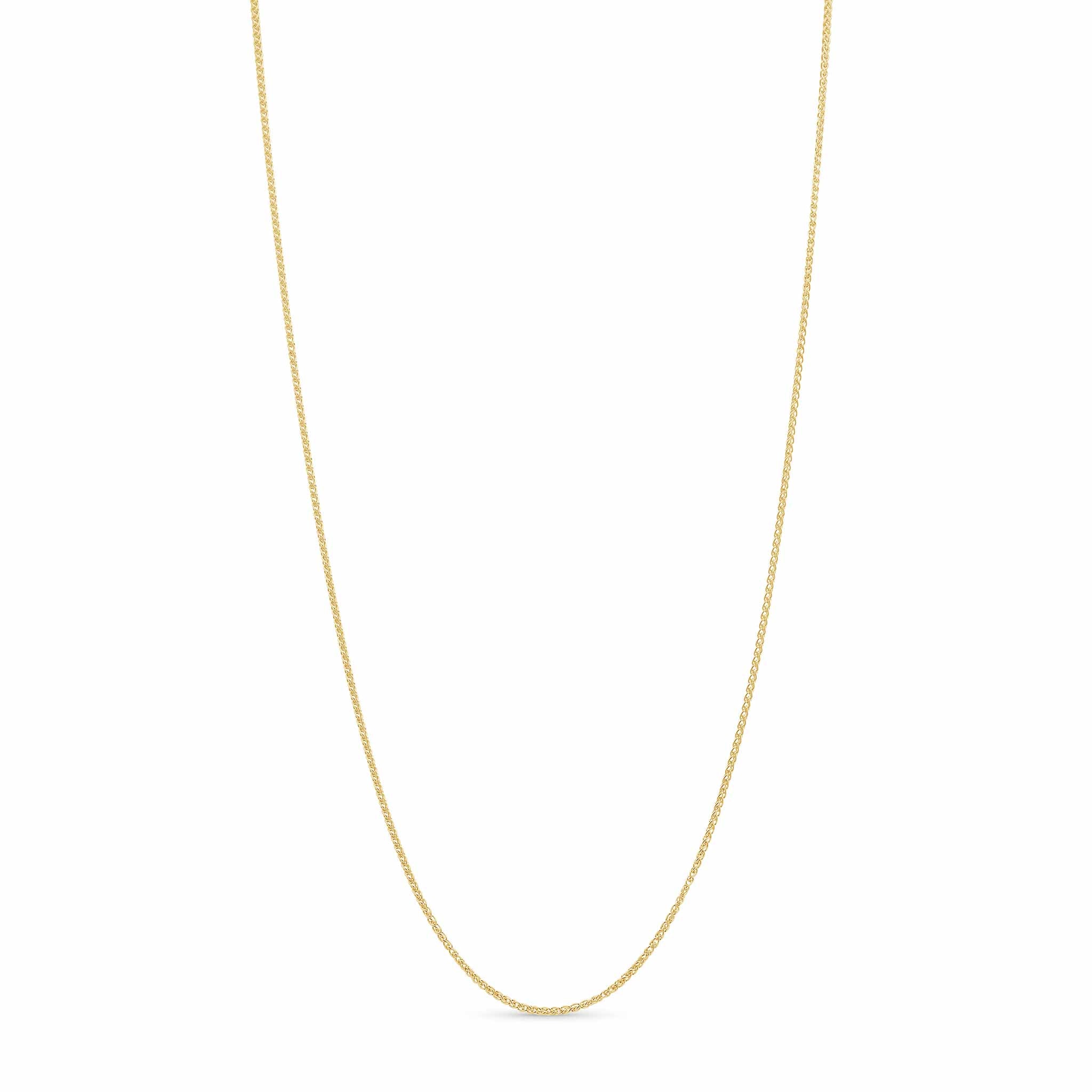 Spiga Gold chain necklace on a white background