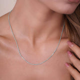 Diamond Cut Spiga Solid Gold Chain