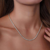 Diamond Cut Spiga Solid Gold Chain