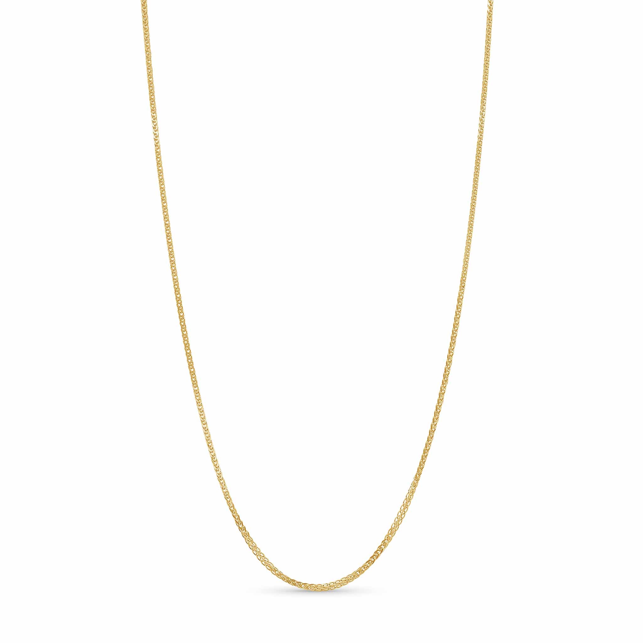 Diamond Cut Spiga Solid Gold Chain