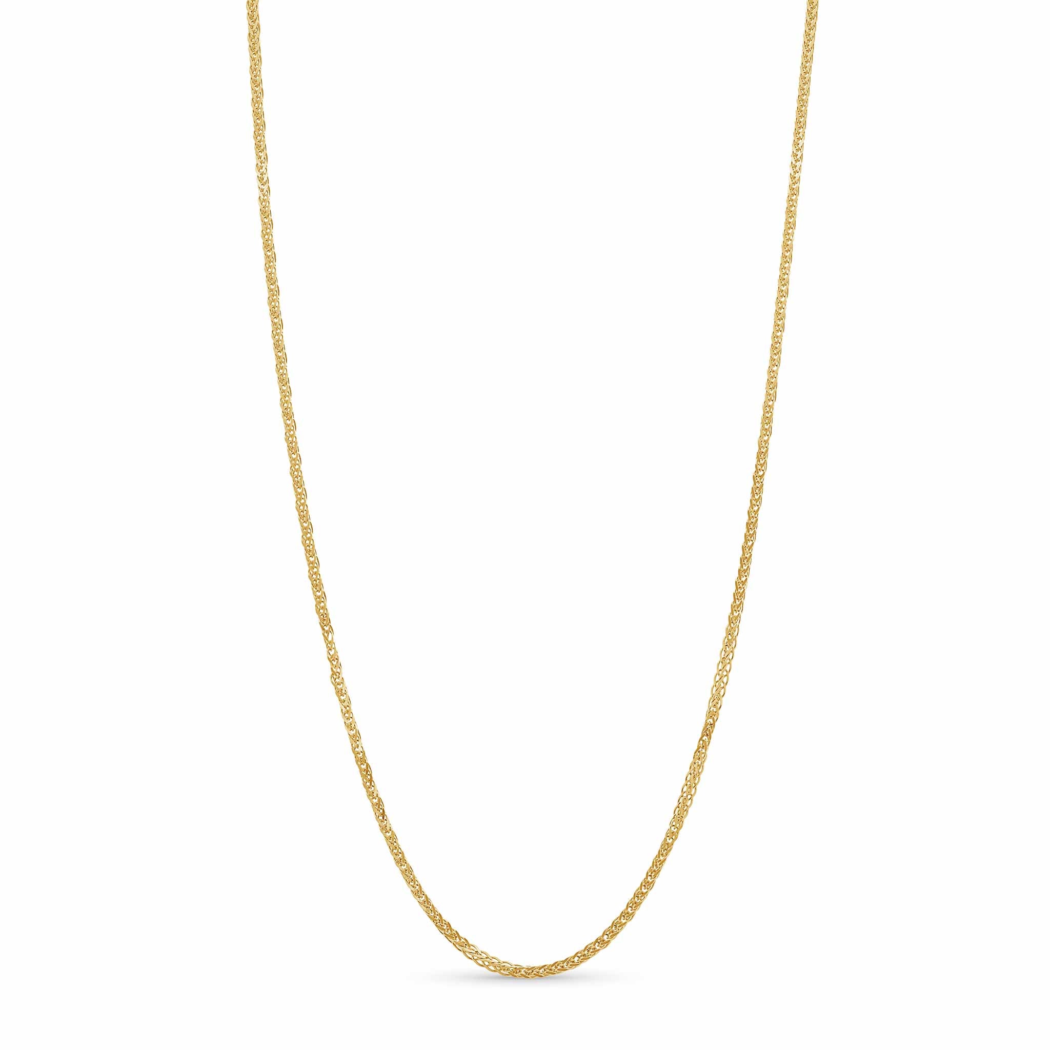 Diamond Cut Spiga Solid Gold Chain