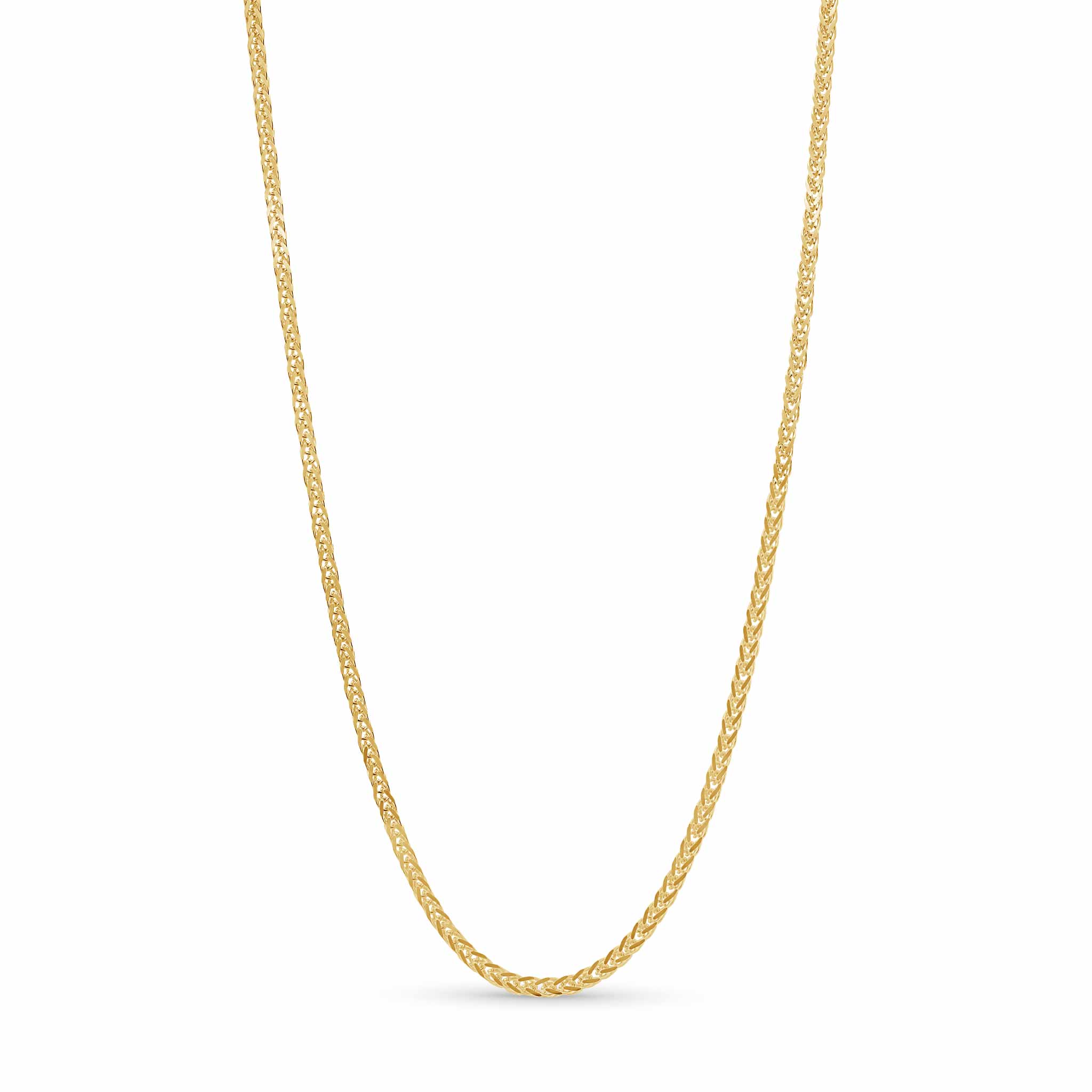 Diamond Cut Spiga Solid Gold Chain