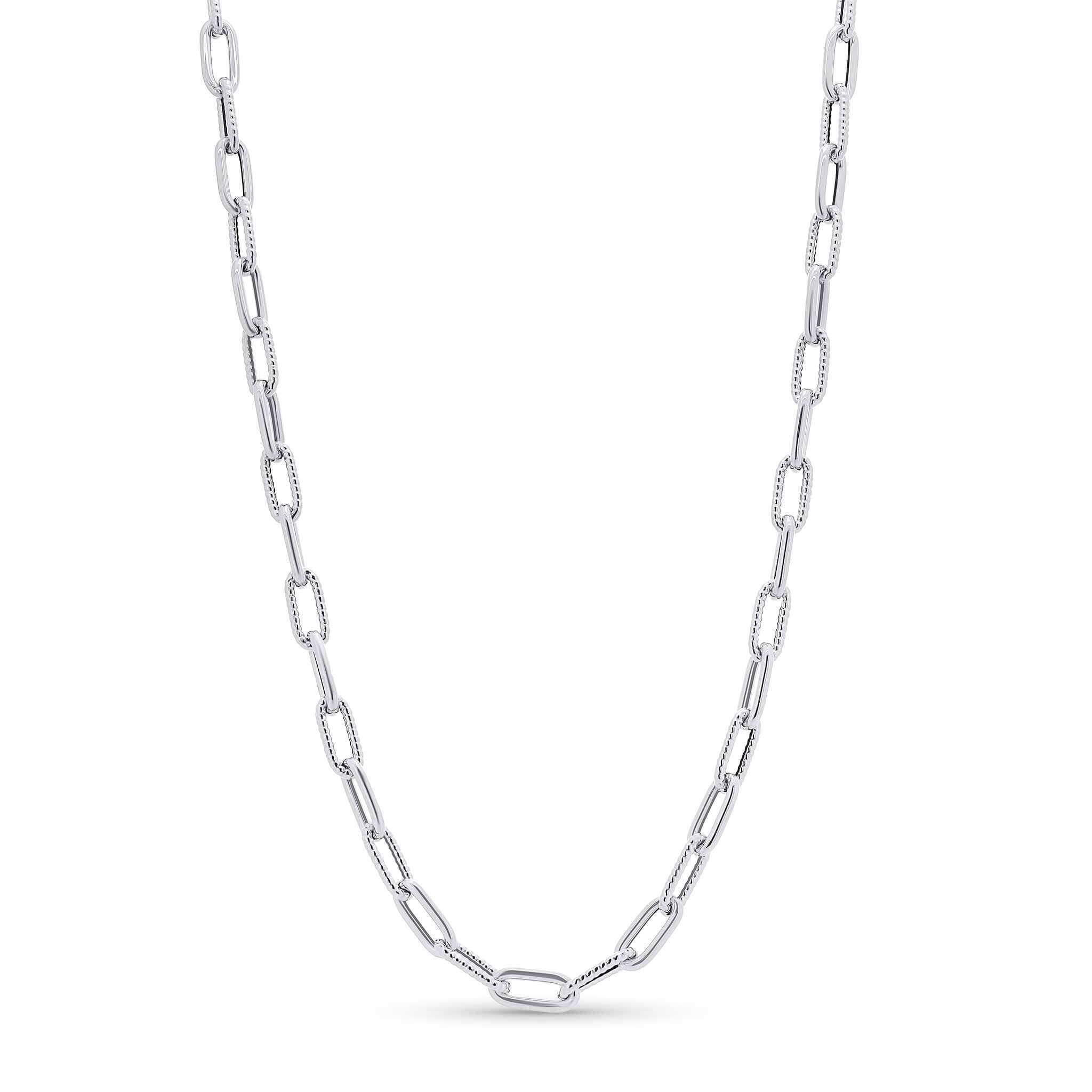 Hollow Twist Paper Clip Gold Chain