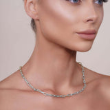 Hollow Twist Paper Clip Gold Chain