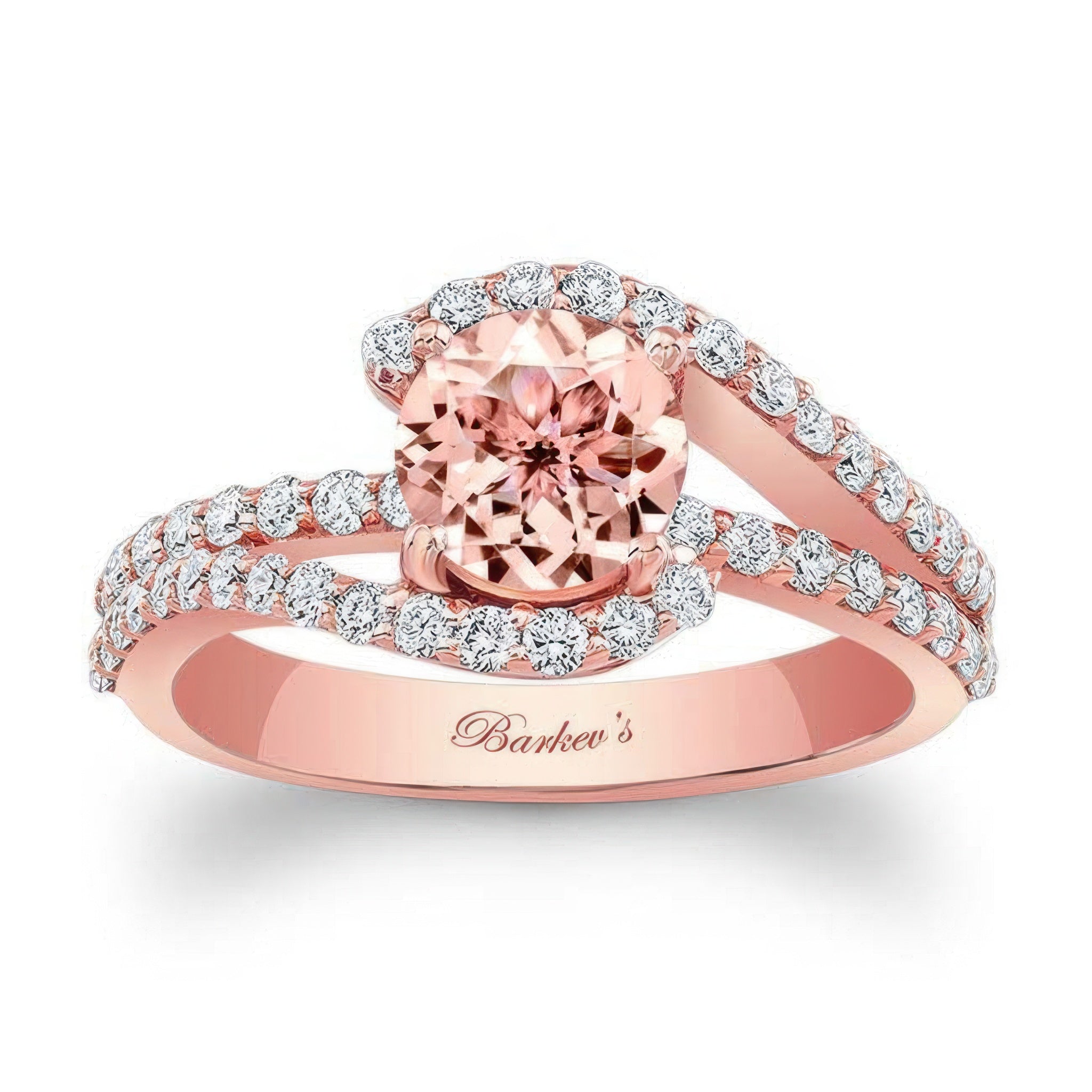 1 Carat Morganite Ring