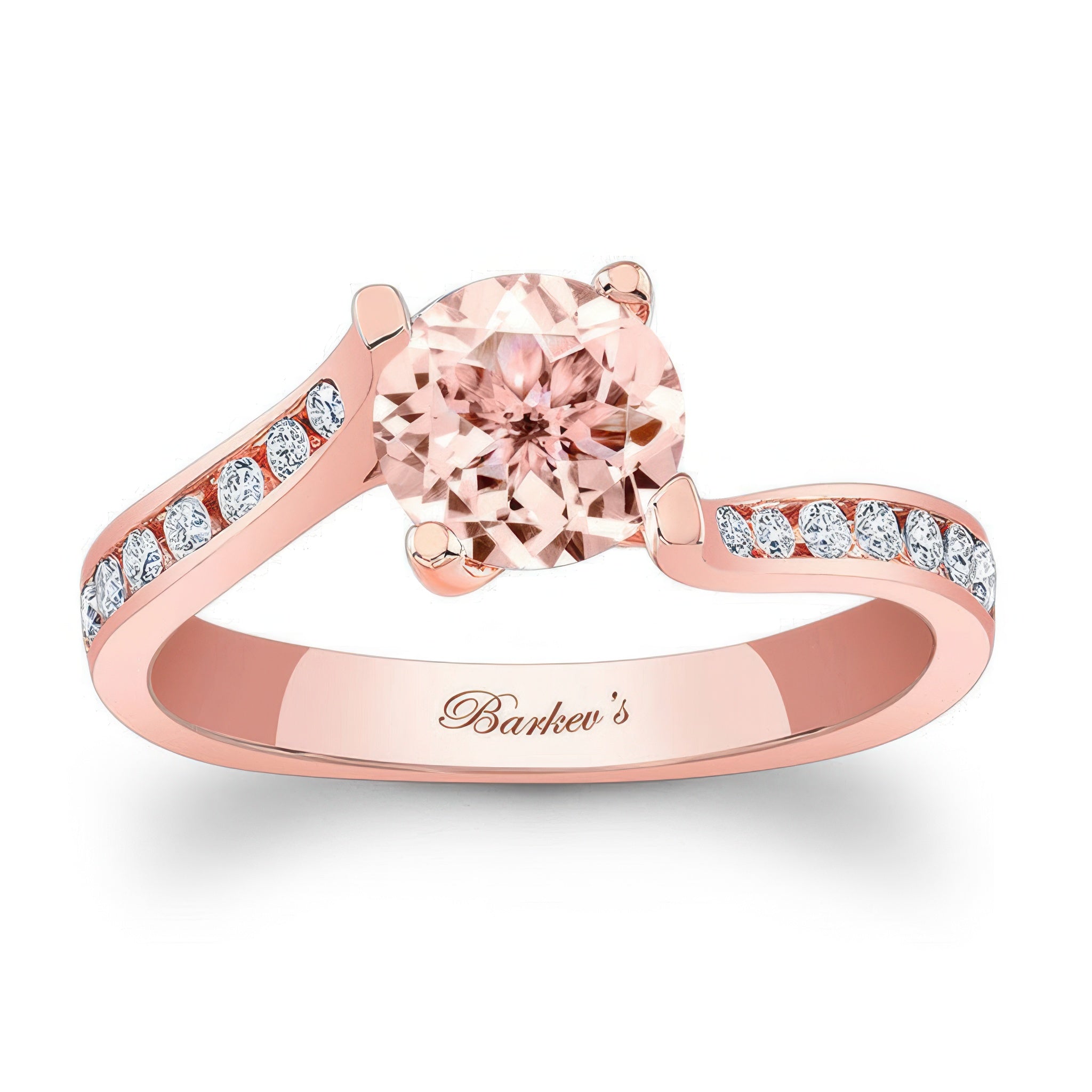 Open Bypass Morganite Ring