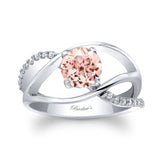 Open Shank Morganite Ring