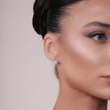 Simple Round Moissanite Silver Studs