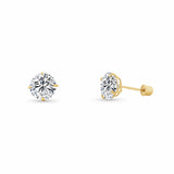 14K Gold Lab-Grown Diamond Stud Earrings